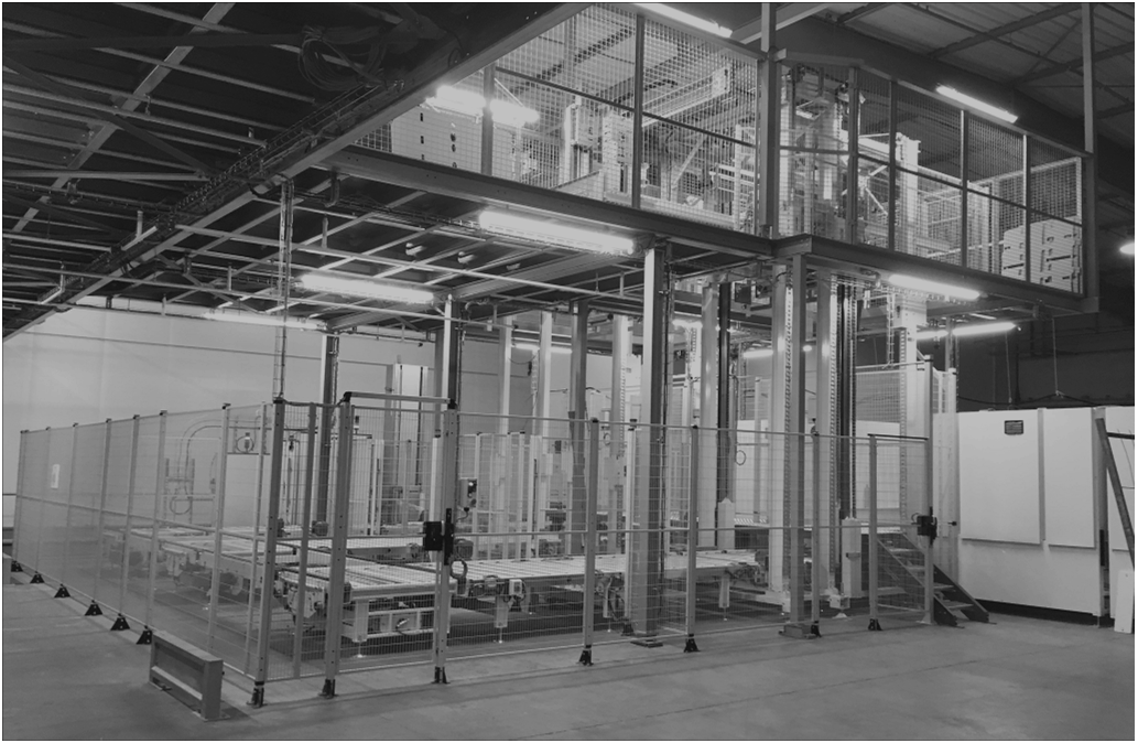Installation de fin de ligne industrielle